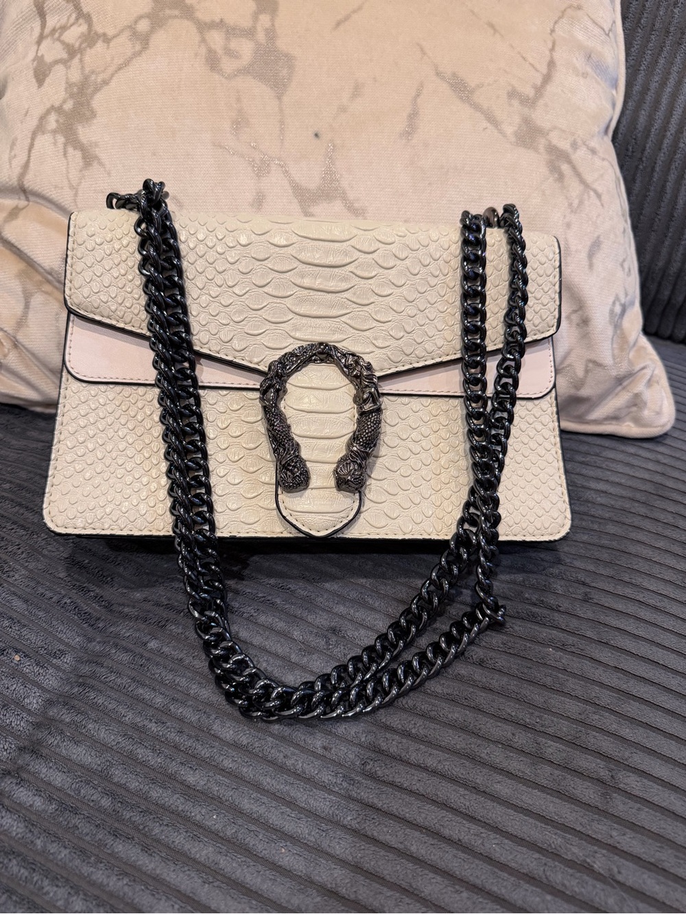 Faux Crocodile Leather Purse Shoulder Crossbody Bag